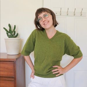🌵 GREEN vintage wool sweater